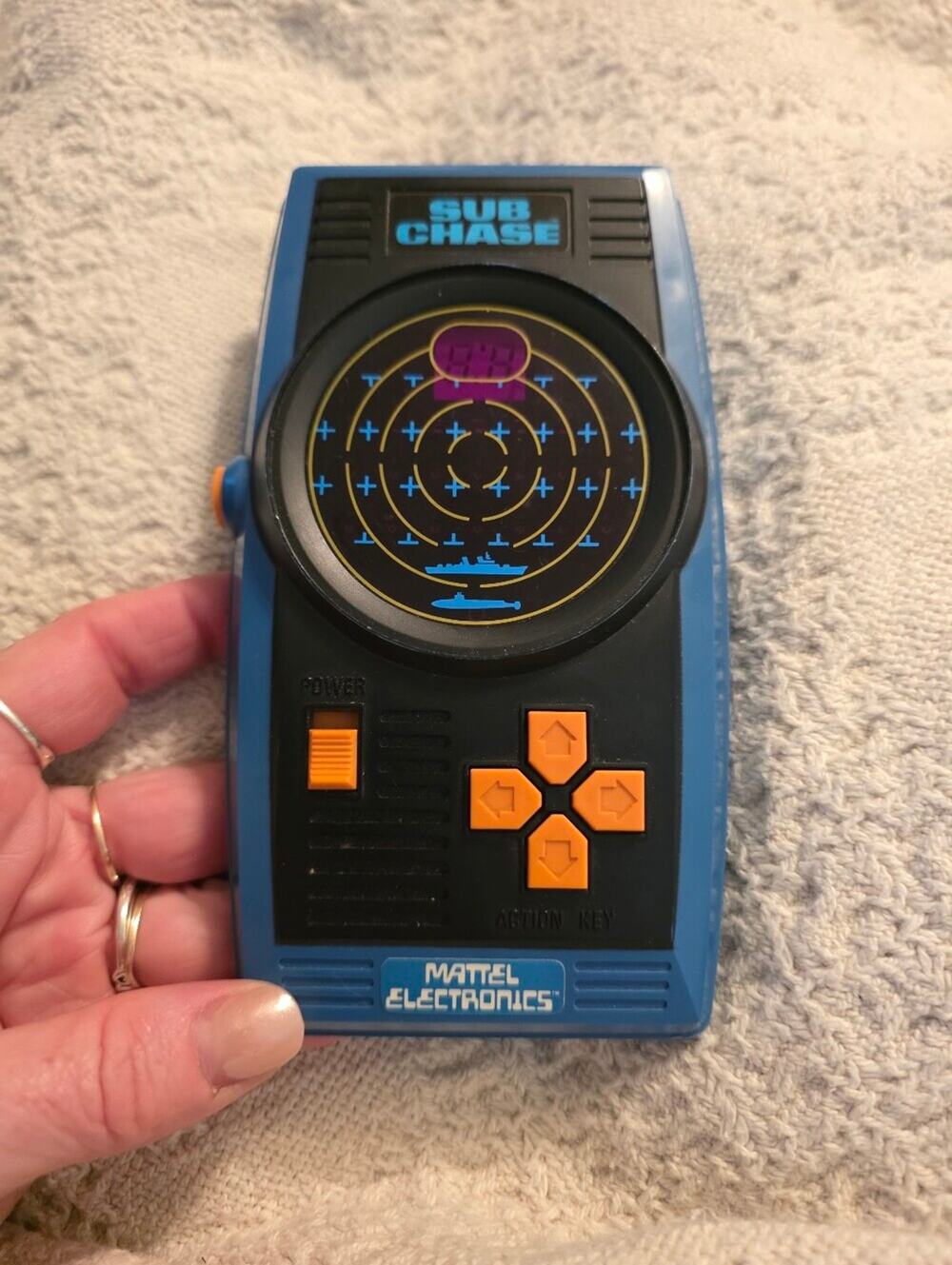 Vintage 1978 Mattel Sub Chase Electronic Handheld Game Works Retro Nostalgia